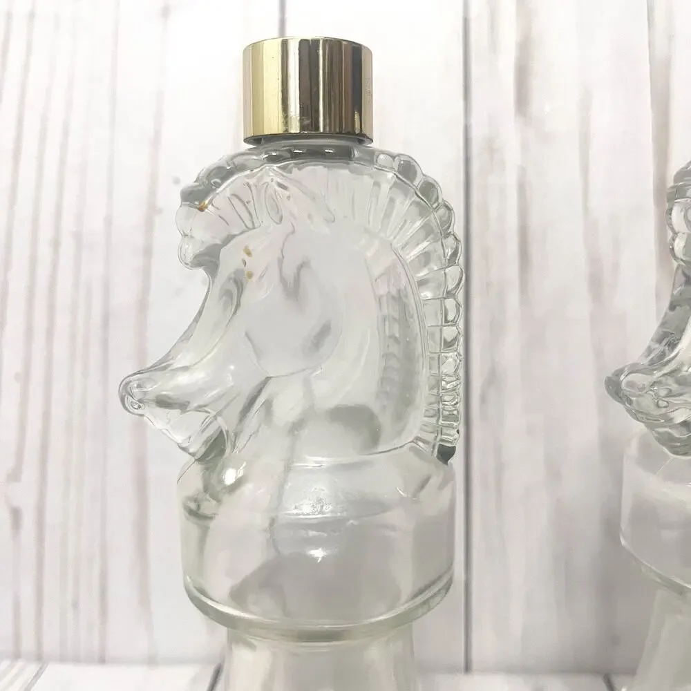 Hai Karate 1967 Knight Leeming Aftershave Bottle Vintage *Empty Bottle Set of 2